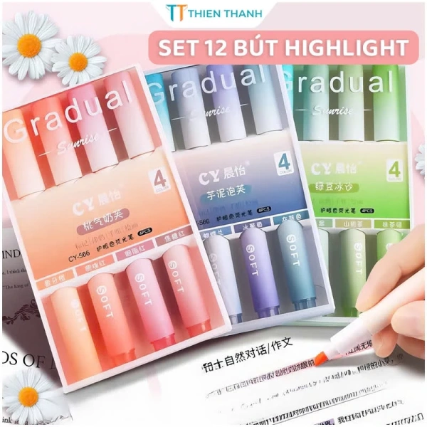 Màu pastel của bút dạ quang mang lại cảm giác thư giãn bất ngờ trong những buổi ghi chú kéo dài