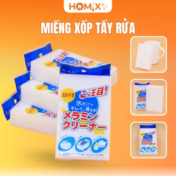 Một bộ xốp tẩy rửa đa năng có vẻ giải quyết mọi vết bẩn, nhưng thực tế bếp và sàn thường để lại dấu vết khó loại