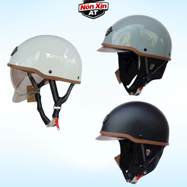 Mũ bảo hiểm phong cách kèm 1/2 kính âm: chi tiết bảo dưỡng thường bị quên, gây mờ mắt khi di chuyển.