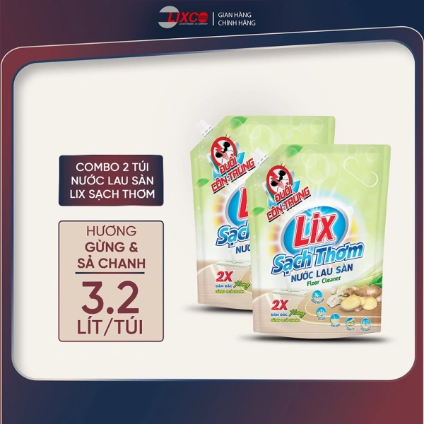 Mùi gừng và sả chanh trong túi nước lau sàn mang lại sàn sáng bóng, nhưng độ bền của hương thơm thường bị lãng quên