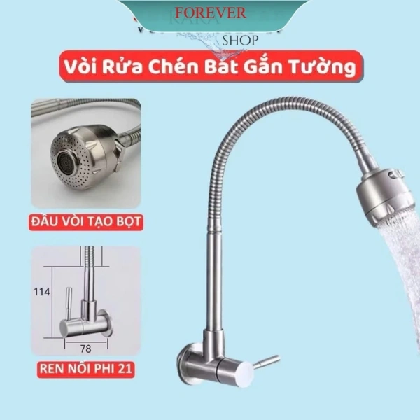 Những bất ngờ khi lắp đặt vòi rửa chén bát inox 304 một đường nước lạnh: vấn đề ghép tường và bồn đôi thường bị bỏ quên