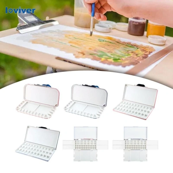 Những chi tiết bé nhỏ của bảng màu gấp cho tranh sơn dầu acrylic khiến người dùng phải dừng lại và suy nghĩ lại
