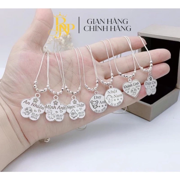 Những chi tiết nhỏ khi chọn dây chuyền bạc khắc tên cho bé mà nhiều phụ huynh thường bỏ qua