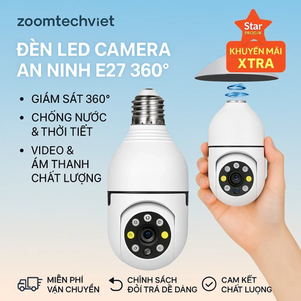 Những góc tối còn ẩn sau camera wifi ngoài trời 360° tích hợp 8 LED, khi thực tế không như quảng cáo