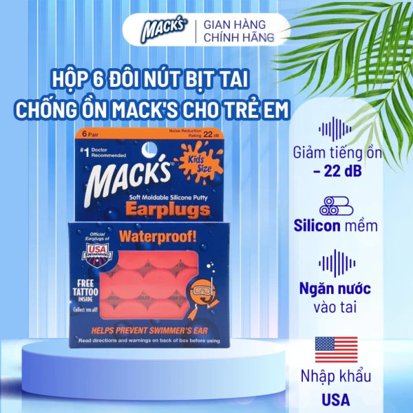 Nút bịt tai chống ồn, ngăn nước có thực sự giúp trẻ ngủ sâu hơn khi bơi lội?