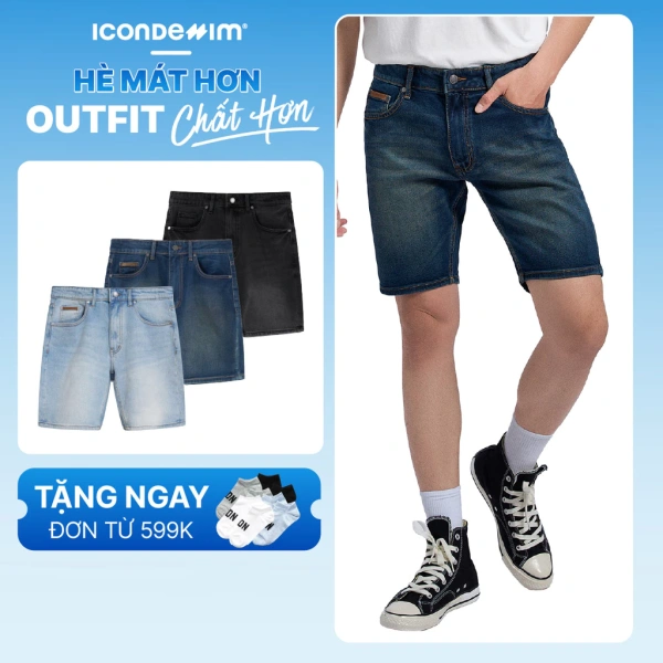 Quần short denim nam slim: Khi sự thoải mái ban đầu gặp thay đổi sau nhiều lần giặt