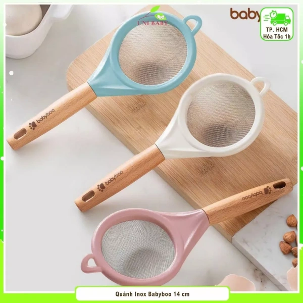 Rây cháo gỗ siêu mịn không chỉ lọc bột mà còn bảo vệ bé khỏi hạt rụng khi chế biến bữa ăn dặm.