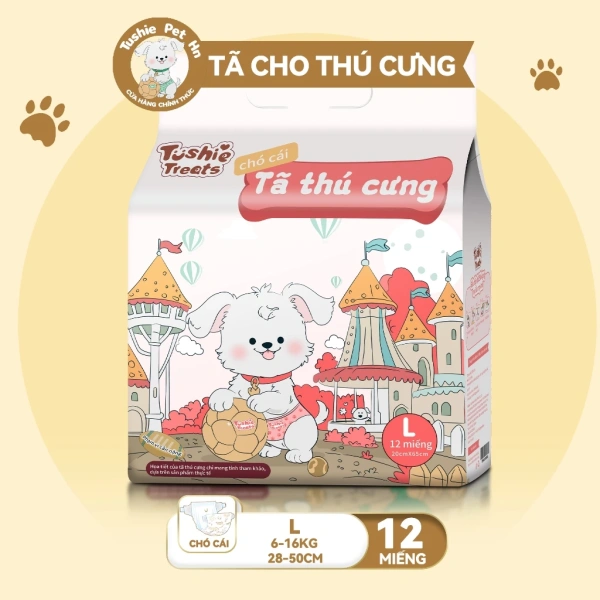 Rò rỉ mùi hôi thường xuất hiện khi tã quần chó không được gập và cố định đúng cách