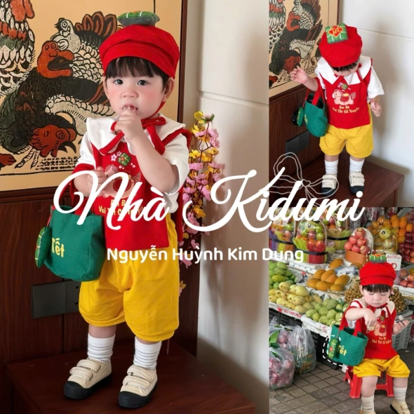 Sau khi mang bộ đồ Tết truyền thống cho bé đi chợ, cha mẹ mới nhận ra một chi tiết nhỏ nhưng gây bất tiện không ngờ.
