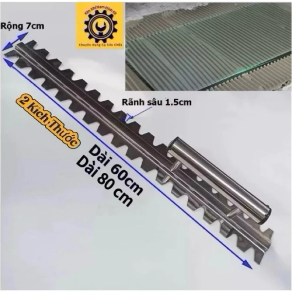 Sau một tuần dùng bàn răng cưa 60 cm inox, độ bám keo dán gạch bất ngờ quyết định độ mỏng của vết cắt