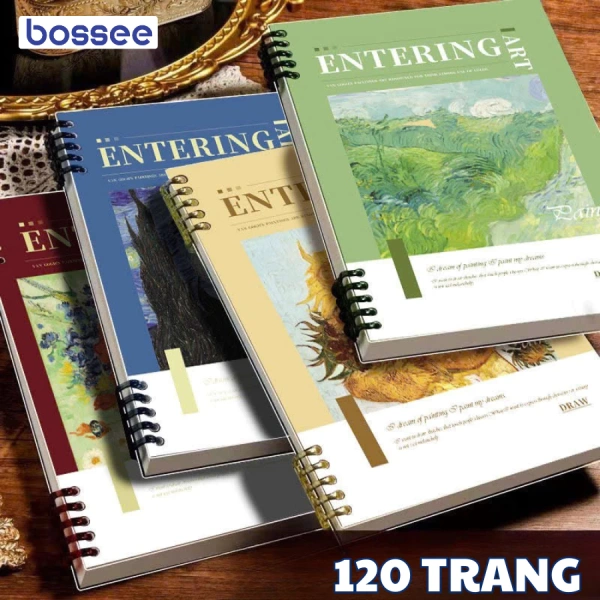 Sổ còng A5 120 trang dày dặn, giấy chống lóa khiến mỗi dòng viết giảm mỏi tay hơn.