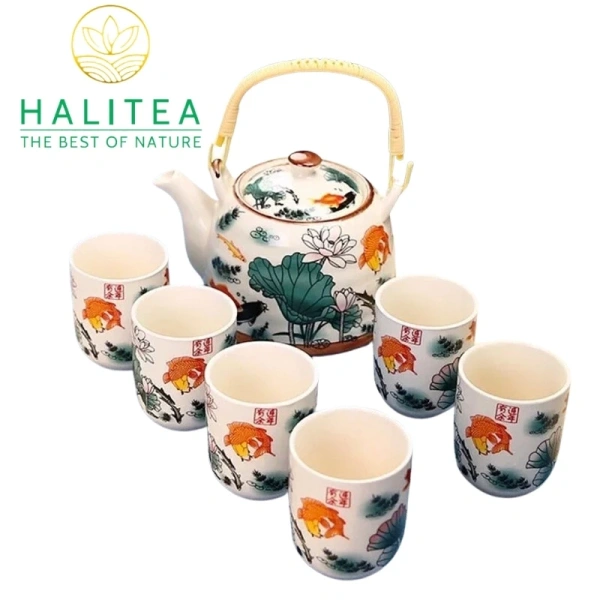 Sự bất ngờ khi chiếc ấm trà sứ có quai xách và lưới lọc 900ml làm thay đổi thói quen uống trà mỗi buổi tối