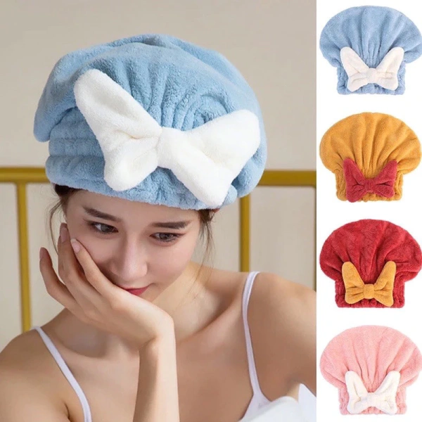 Sự bất ngờ khi khăn ủ tóc có nơ lớn không thấm hút như quảng cáo