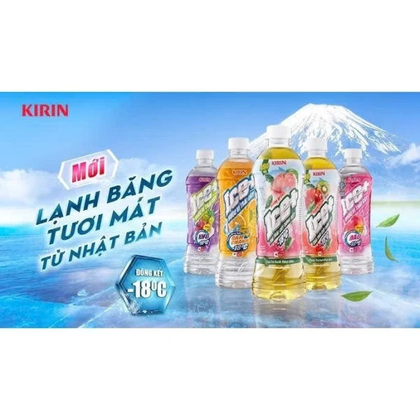 AMMYFOOD đã cho ra mắt Thùng 24 chai ice+ với các hương vị độc đáo như đào, nho, dưa lưới, trà hương đào và táo kiwi. (Ảnh 2)
