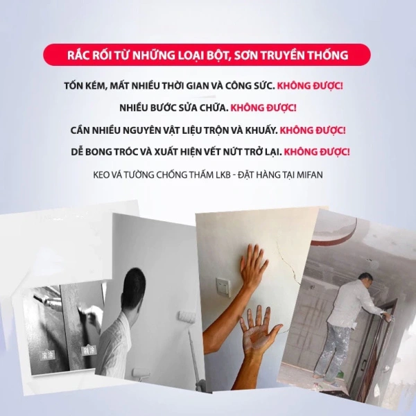 Thường nghĩ keo vá tường chống thấm chỉ bù rỗng, nhưng thực tế nó còn ngăn ngừa mốc và ẩm ướt lâu dài - Ảnh 3