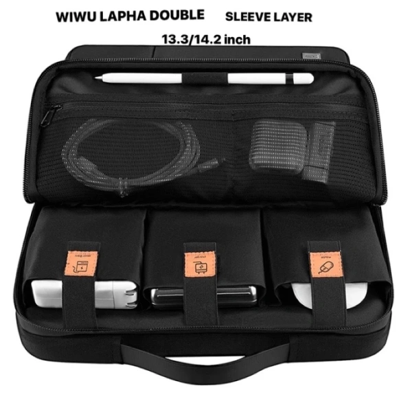 Thuật ngữ “double layer” (hai lớp) trong ngành phụ kiện laptop mô tả một thiết kế gồm hai lớp vật liệu bảo vệ tách biệt, thường là một lớp đệm mềm (foam hoặc gel) và một lớp vải bền (nylon, polyester). (Ảnh 2)