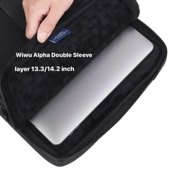 Trong các lựa chọn thị trường, Túi đựng laptop Wiwu Alpha Double Layer cho MacBook 13.3‑14 inch đáp ứng hầu hết các tiêu chí trên với mức giá hợp lý. (Ảnh 5)