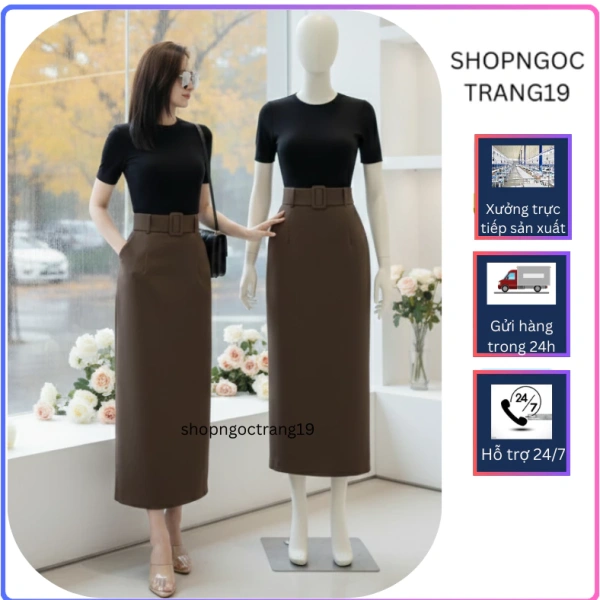 Váy suông dài 90 cm với đai hai lớp bằng vitex: Khi vẻ lịch sự lại gắn liền với cảm giác ép chặt suốt ngày - Ảnh 1