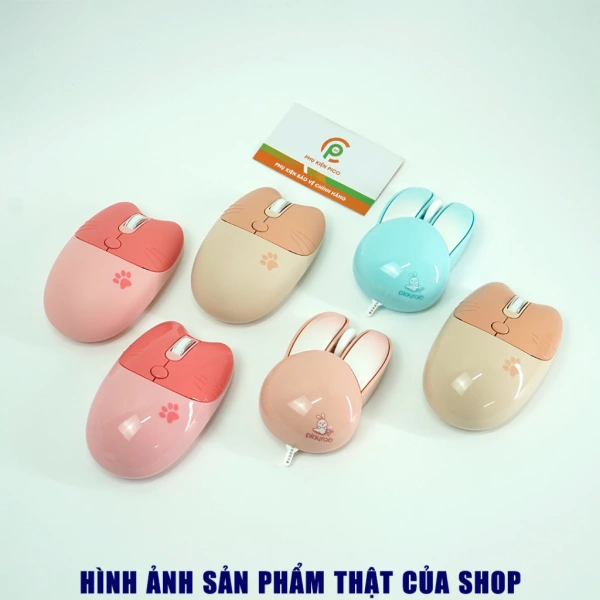 Thiết kế chuột không dây hồng được lấy cảm hứng từ những phụ kiện thời trang, với màu hồng nhẹ nhàng kết hợp cùng họa tiết chân mèo. (Ảnh 2)