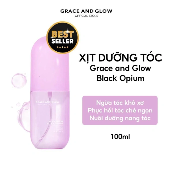 Grace & Glow đưa ra một công thức kết hợp keratin hydrolyzed, dầu olive, và chiết xuất Golden Marula – một trong những nguồn dưỡng chất giàu axit béo và vitamin E. (Ảnh 4)