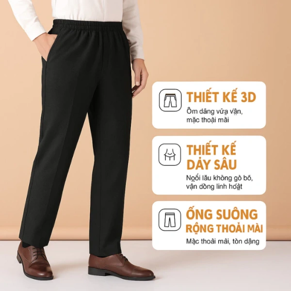 Việc bỏ qua chi tiết lưng thun co giãn trong quần tây nam trung niên khiến buổi họp dài trở nên không thoải mái - Ảnh 1