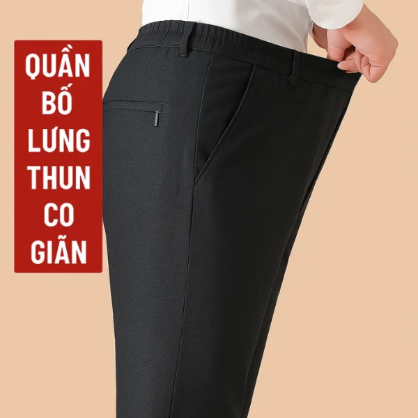 Vải chống nhăn giúp duy trì vẻ lịch sự suốt ngày mà không cần phải ủi lại, đồng thời tính năng chống bụi giảm thiểu sự bám dính của bụi bẩn, giúp quần luôn sạch sẽ và thoáng mát. (Ảnh 3)