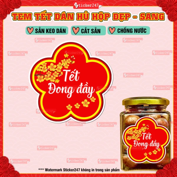 Việc dán decal hoa quanh viền hũ mứt cho Tết thường bị bỏ qua khiến trang trí mất đi độ bám và độ bóng. - Ảnh 5