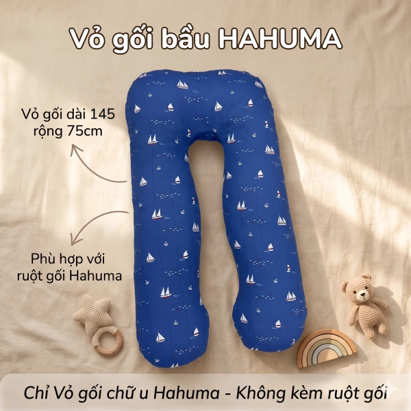 Vỏ gối chữ U có hình dạng bán vòng, cho phép mẹ bầu ôm gối ở hai phía, vừa nâng hỗ trợ lưng, vừa giữ ổn định vùng bụng. (Ảnh 2) Vỏ gối chữ U có hình dạng bán vòng, cho phép mẹ bầu ôm gối ở hai phía, vừa nâng hỗ trợ lưng, vừa giữ ổn định vùng bụng. (Ảnh 2)