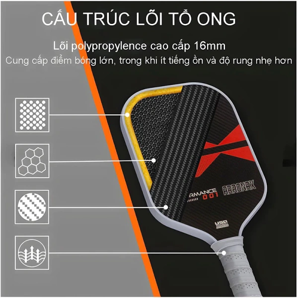 Vợt PK02.2 là một trong những mẫu vợt carbon siêu nhẹ đang nhận được phản hồi tích cực trên các diễn đàn pickleball Việt Nam. (Ảnh 4) Vợt PK02.2 là một trong những mẫu vợt carbon siêu nhẹ đang nhận được phản hồi tích cực trên các diễn đàn pickleball Việt Nam. (Ảnh 4)