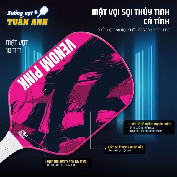 Vợt Pickleball siêu nhẹ, mặt sợi thủy tinh tăng tốc nhưng người mới thường bỏ qua vấn đề kiểm soát bóng. - Ảnh 4 Vợt Pickleball siêu nhẹ, mặt sợi thủy tinh tăng tốc nhưng người mới thường bỏ qua vấn đề kiểm soát bóng. - Ảnh 4