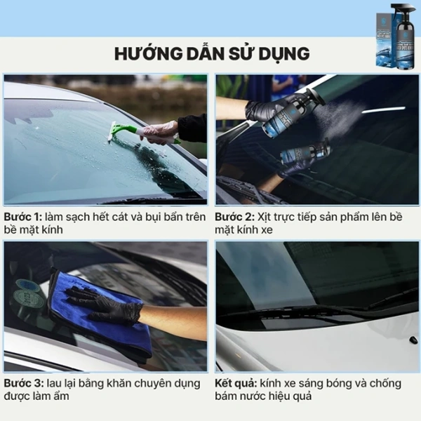 Không chỉ dành riêng cho kính xe ô tô, xịt nano còn thích hợp cho kính xe máy, mũ bảo hiểm, cửa sổ tắm, gạch men và các bề mặt kính trong nhà. (Ảnh 3) Không chỉ dành riêng cho kính xe ô tô, xịt nano còn thích hợp cho kính xe máy, mũ bảo hiểm, cửa sổ tắm, gạch men và các bề mặt kính trong nhà. (Ảnh 3)