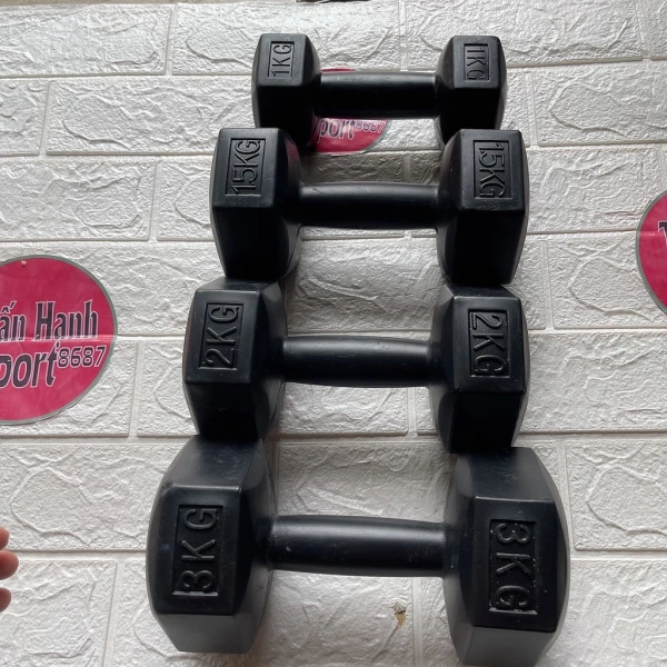 Trong số những lựa chọn trên thị trường, Tạ Tay Lục Giác Nhựa Đúc TUẤN HẠNH SPORT – Chống Trượt, Lõi Xi Măng Bền Chắc – Đủ Size 1–10kg là một mẫu đáng cân nhắc. (Ảnh 5)
