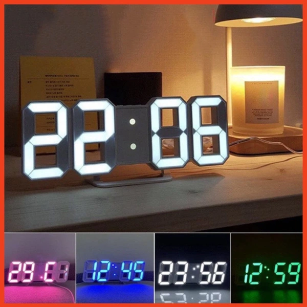 Ánh sáng 3D từ đồng hồ LED để bàn biến góc làm việc thành không gian thư giãn bất ngờ - Ảnh 1