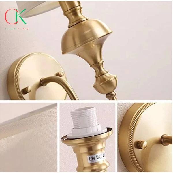 Khi dùng đèn tường TG1799-1 với chao vải màu trắng hoặc vàng nhạt, ánh sáng sẽ “bắt” các tông màu này và lan tỏa ra, tăng độ đồng nhất trong phòng. (Ảnh 4)