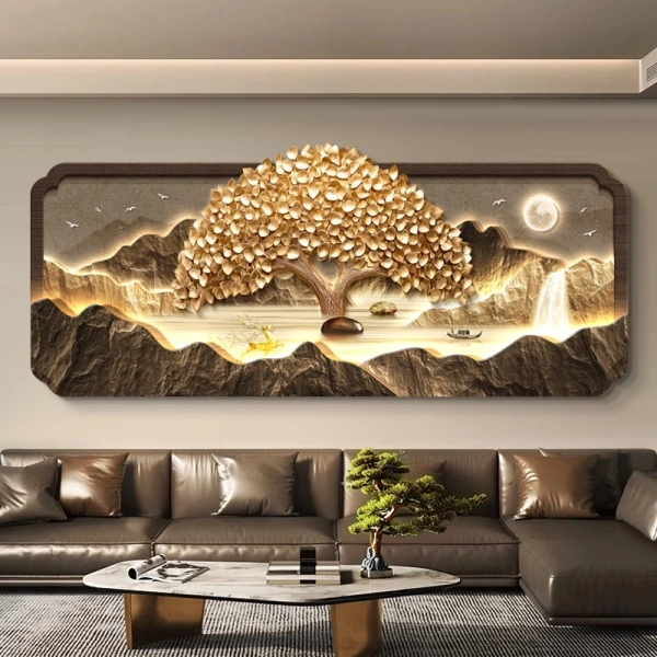 Những bức tranh được làm bằng gỗ MDF nhập khẩu và phủ lớp mica 0,4 mm giúp bảo vệ LED khỏi bụi bẩn, đồng thời duy trì độ sáng ổn định trong thời gian dài. (Ảnh 4) Những bức tranh được làm bằng gỗ MDF nhập khẩu và phủ lớp mica 0,4 mm giúp bảo vệ LED khỏi bụi bẩn, đồng thời duy trì độ sáng ổn định trong thời gian dài. (Ảnh 4)