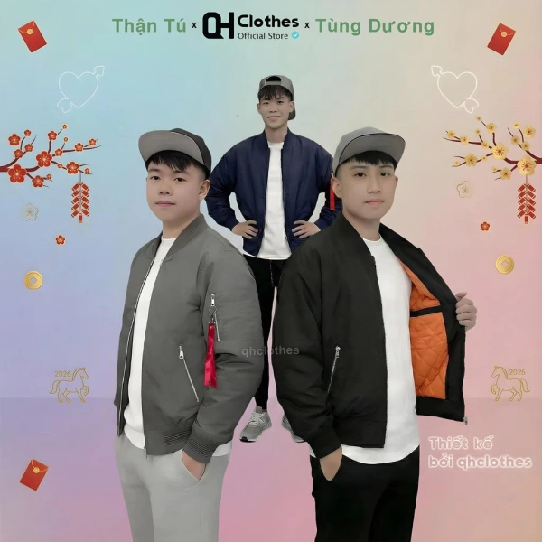 Trong mùa đông và xuân, áo bomber nên có chất liệu “gió dày loại 1” – chất liệu cao cấp, bền, nhẹ và thoáng khí. (Ảnh 3)