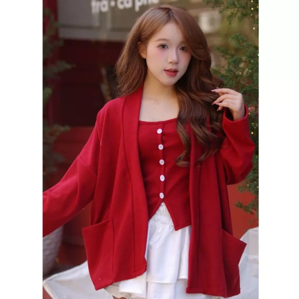 Áo cardigan len thỏ mềm mịn thường khiến người mua quên đo độ co dãn của áo dây trong khi chuẩn bị đón Tết - Ảnh 3 Áo cardigan len thỏ mềm mịn thường khiến người mua quên đo độ co dãn của áo dây trong khi chuẩn bị đón Tết - Ảnh 3