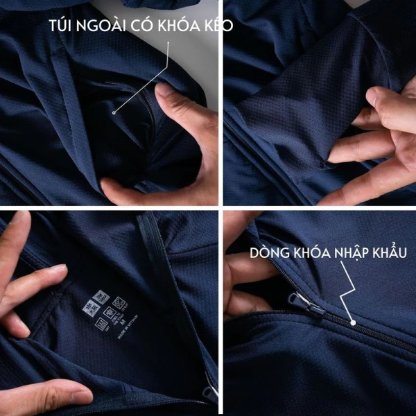 Trong bảng trên, cotton pha polyester thường là sự lựa chọn cân bằng nhất cho người cần vừa bảo vệ vừa thoáng mát, nhất là khi áo được gia công thành size to rộng. (Ảnh 4)