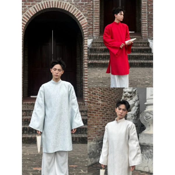 Áo cổ phục nam bằng vải taffeta ngày Tết: Khi màu sắc và chất liệu làm thay đổi cách mọi người nhìn nhận bạn. - Ảnh 1