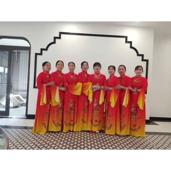 Áo dài truyền thống hoa dây vàng tay xẻ cao cho phép tự do di chuyển, xua tan lo ngại về sự cứng nhắc - Ảnh 4 Áo dài truyền thống hoa dây vàng tay xẻ cao cho phép tự do di chuyển, xua tan lo ngại về sự cứng nhắc - Ảnh 4