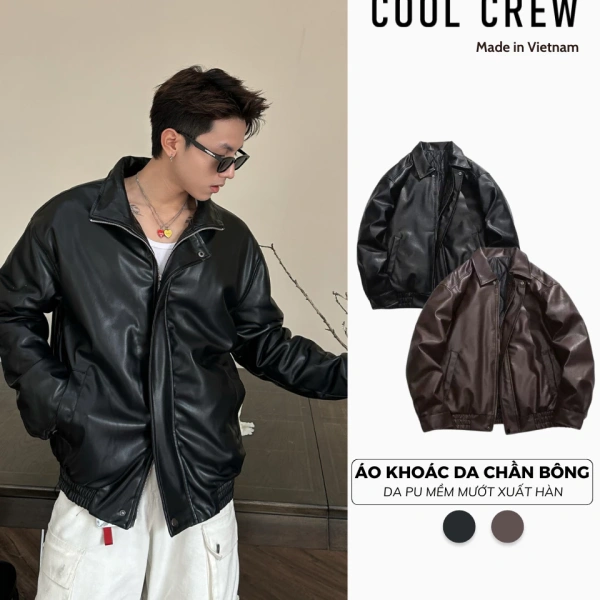 Áo khoác da chần bông phong retro mang ấm áp nhưng khiến hơi thở bị ngột ngạt - Ảnh 1
