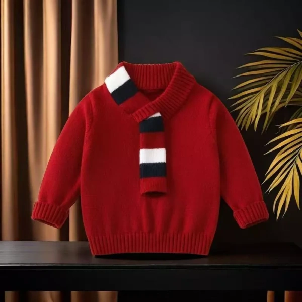 Áo len lễ hội cho bé trai dịp Tết: Khi thiết kế cổ chữ V dày gây khó chịu cho con trong suốt buổi tiệc. - Ảnh 4 Áo len lễ hội cho bé trai dịp Tết: Khi thiết kế cổ chữ V dày gây khó chịu cho con trong suốt buổi tiệc. - Ảnh 4