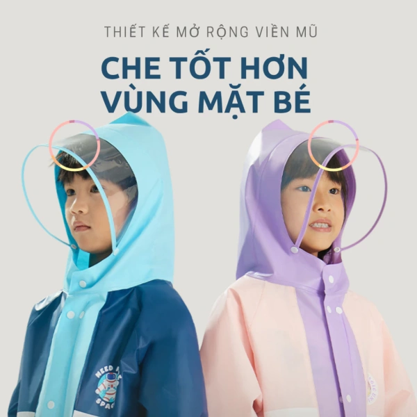 Áo mưa trẻ em có khóa kéo tiện dụng, nhưng ngăn đựng ba lô lại khiến khóa dễ kẹt khi áo ẩm ướt - Ảnh 2
