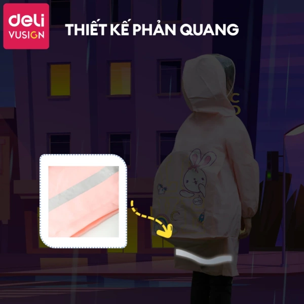 Áo mưa trẻ em có ngăn đựng ba lô: chi tiết dây kéo thường bị kẹt khiến bé dừng lại giữa mưa - Ảnh 2 Áo mưa trẻ em có ngăn đựng ba lô: chi tiết dây kéo thường bị kẹt khiến bé dừng lại giữa mưa - Ảnh 2