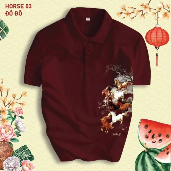 Áo thun polo cổ bẻ họa tiết ngựa Tết 2026: May mắn chỉ thực sự xuất hiện khi phù hợp với phong cách cá nhân - Ảnh 3 Áo thun polo cổ bẻ họa tiết ngựa Tết 2026: May mắn chỉ thực sự xuất hiện khi phù hợp với phong cách cá nhân - Ảnh 3
