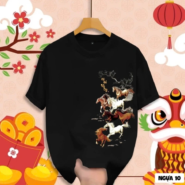 Áo thun Tết đa màu sắc, đủ size cho gia đình: thực tế thoải mái hơn mong đợi - Ảnh 1 Áo thun Tết đa màu sắc, đủ size cho gia đình: thực tế thoải mái hơn mong đợi - Ảnh 1