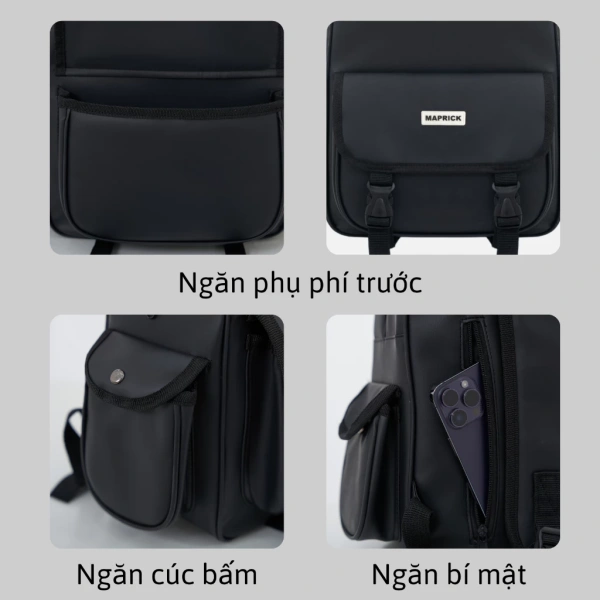Balo da basic 41x30x13 cm thực tế: độ bền và khả năng giữ hình dáng sau tháng đầu dùng - Ảnh 5