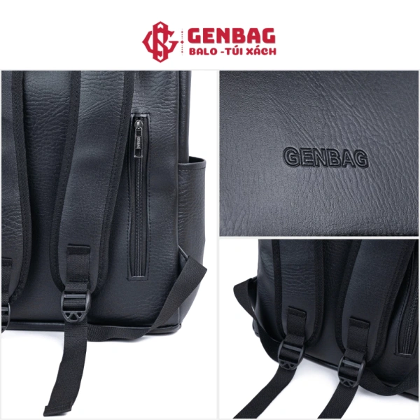 Balo da nam đủ rộng cho laptop 15,6 inch, vẫn giữ dáng basic nhẹ nhàng khi đi học và dạo phố. - Ảnh 4 Balo da nam đủ rộng cho laptop 15,6 inch, vẫn giữ dáng basic nhẹ nhàng khi đi học và dạo phố. - Ảnh 4