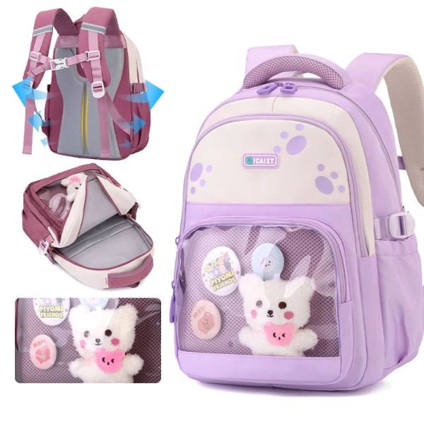 Balo học sinh cấp 1 pastel trông nhẹ như mây nhưng việc sắp xếp nhiều ngăn lại khiến bố mẹ bất ngờ - Ảnh 1 Balo học sinh cấp 1 pastel trông nhẹ như mây nhưng việc sắp xếp nhiều ngăn lại khiến bố mẹ bất ngờ - Ảnh 1