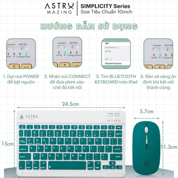 Trong những lựa chọn trên thị trường, Combo chuột và bàn phím AstroMazing bluetooth không dây size mini nổi bật vì đáp ứng hầu hết các tiêu chí vừa nêu. (Ảnh 5) Trong những lựa chọn trên thị trường, Combo chuột và bàn phím AstroMazing bluetooth không dây size mini nổi bật vì đáp ứng hầu hết các tiêu chí vừa nêu. (Ảnh 5)